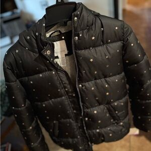 Falls Creek Black Starry Kids Puffer Jacket